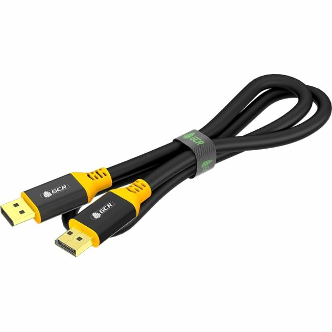 GCR Кабель 3.0m DisplayPort v1.2, черный, AL case, желтый ПВХ, 28/28 AWG, GCR-54438 Greenconnect GCR-54438 — для бизнеса и офиса