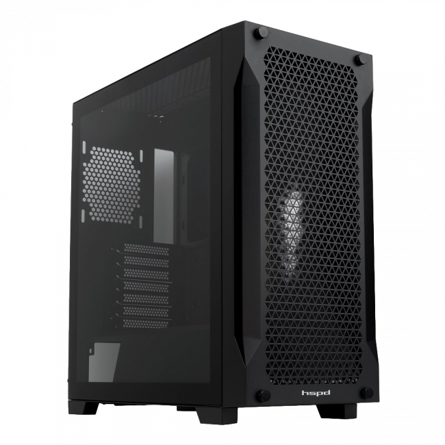 Корпус без блока питания HSPD M541-TGBK — для бизнеса и офиса Корпус без блока питания HSPD M541-TGBK — для бизнеса и офиса
