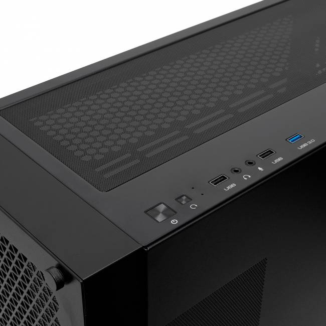 Корпус без блока питания HSPD M541-TGBK — для бизнеса и офиса Корпус без блока питания HSPD M541-TGBK — для бизнеса и офиса