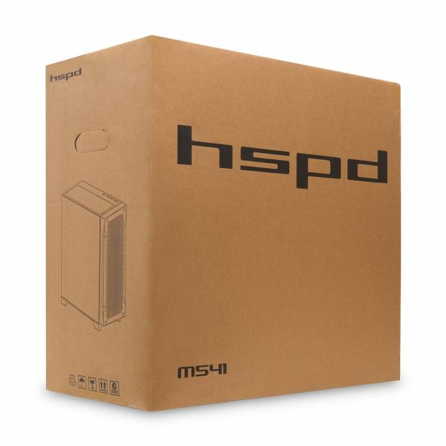 Корпус без блока питания HSPD M541-TGBK — для бизнеса и офиса Корпус без блока питания HSPD M541-TGBK — для бизнеса и офиса