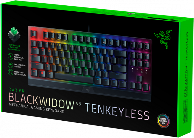 Игровая клавиатура Razer Blackwidow V3 Razer BlackWidow V3 Tenkeyless — для бизнеса и офиса Игровая клавиатура Razer Blackwidow V3 Razer BlackWidow V3 Tenkeyless — для бизнеса и офиса
