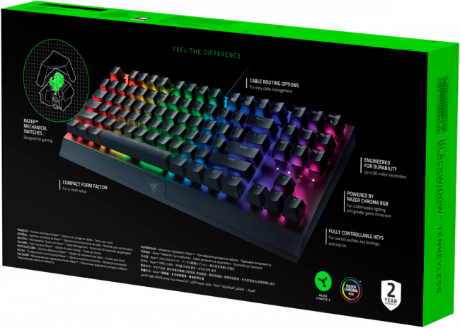 Игровая клавиатура Razer Blackwidow V3 Razer BlackWidow V3 Tenkeyless — для бизнеса и офиса Игровая клавиатура Razer Blackwidow V3 Razer BlackWidow V3 Tenkeyless — для бизнеса и офиса