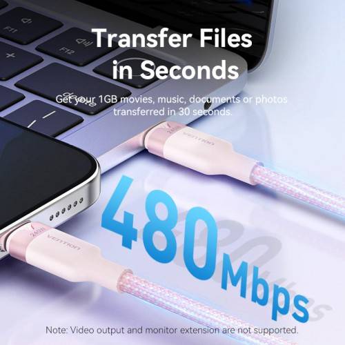 Кабель Vention USB 2.0 CM/CM - 2м. Чёрный 5А PD240W, шт. Vention TRIBH — для бизнеса и офиса Кабель Vention USB 2.0 CM/CM - 2м. Чёрный 5А PD240W, шт. Vention TRIBH — для бизнеса и офиса