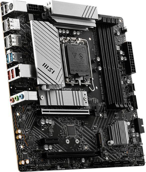 Материнская плата MSI PRO B760M-A DDR4 II — для бизнеса и офиса Материнская плата MSI PRO B760M-A DDR4 II — для бизнеса и офиса