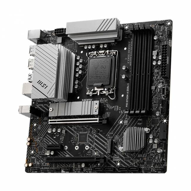 Материнская плата MSI PRO B760M-A DDR4 II — для бизнеса и офиса Материнская плата MSI PRO B760M-A DDR4 II — для бизнеса и офиса
