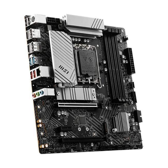 Материнская плата MSI PRO B760M-A DDR4 II — для бизнеса и офиса Материнская плата MSI PRO B760M-A DDR4 II — для бизнеса и офиса