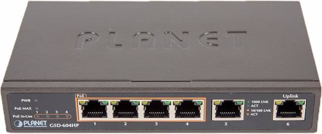коммутатор Planet GSD-604HP — для бизнеса и офиса коммутатор Planet GSD-604HP — для бизнеса и офиса