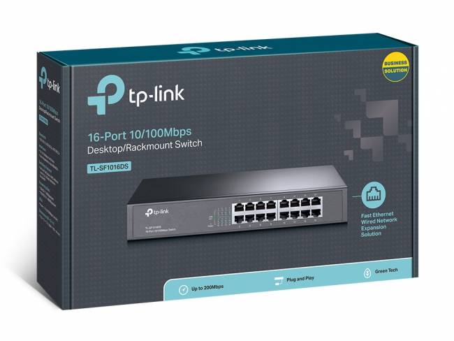 Коммутатор TP-Link TL-SF1016DS — для бизнеса и офиса