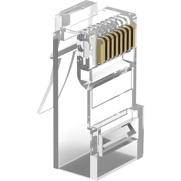 Коннектор Vention RJ45 (8p8c), cat. 5, под витую пару (10шт.) Vention VBSJT-5U — для бизнеса и офиса Коннектор Vention RJ45 (8p8c), cat. 5, под витую пару (10шт.) Vention VBSJT-5U — для бизнеса и офиса