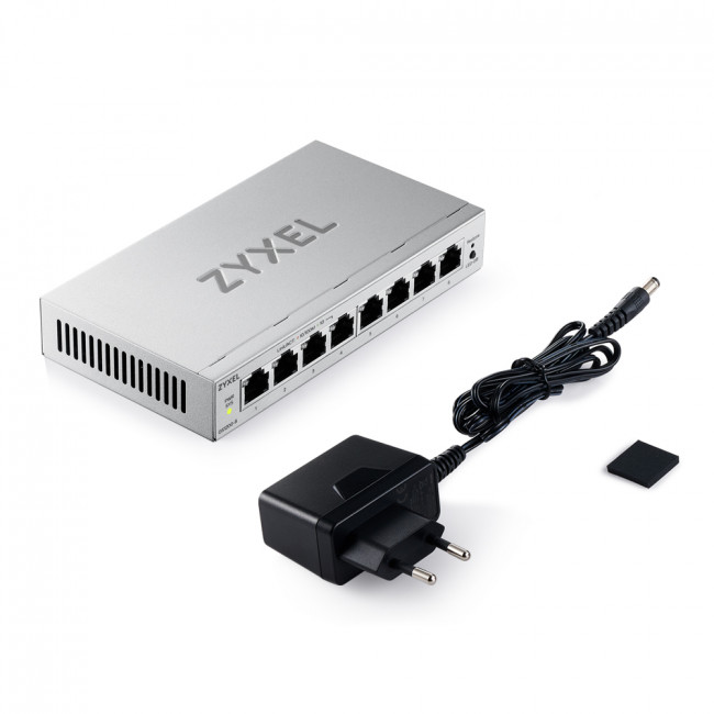 Коммутатор ZYXEL GS1200-8V3-EU0101F — для бизнеса и офиса