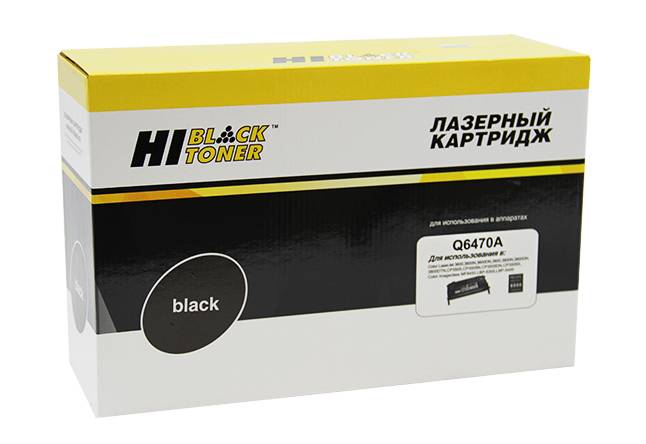 Картридж Hi-Black (HB-Q6470A) для HP CLJ 3600/3800/CP3505 Универс., Восстанов., Bk, 6K — для бизнеса и офиса Картридж Hi-Black (HB-Q6470A) для HP CLJ 3600/3800/CP3505 Универс., Восстанов., Bk, 6K — для бизнеса и офиса