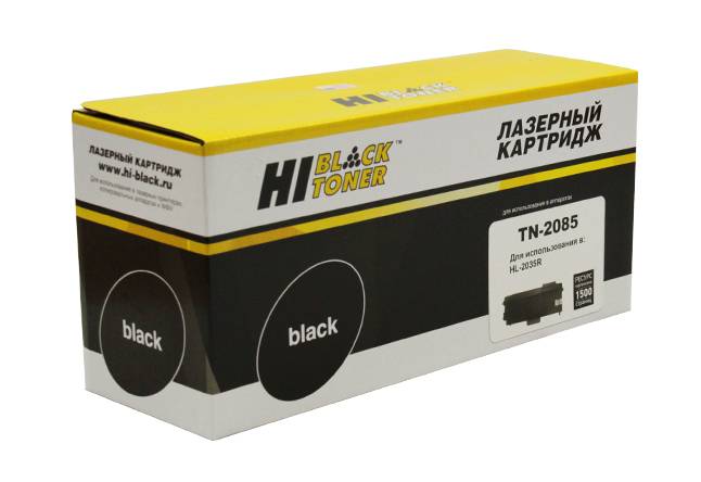 Тонер-картридж Hi-Black (HB-TN-2085) для Brother HL-2035R, 1,5K — для бизнеса и офиса Тонер-картридж Hi-Black (HB-TN-2085) для Brother HL-2035R, 1,5K — для бизнеса и офиса