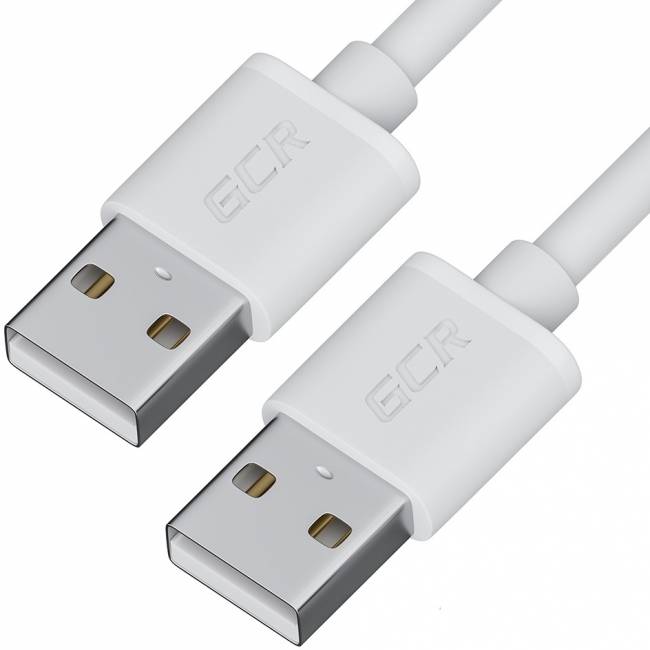 GCR Кабель 0.75m USB AM/AM, белый, 28/28 AWG, экран, морозостойкий, GCR-52223 Greenconnect GCR-52223 — для бизнеса и офиса GCR Кабель 0.75m USB AM/AM, белый, 28/28 AWG, экран, морозостойкий, GCR-52223 Greenconnect GCR-52223 — для бизнеса и офиса
