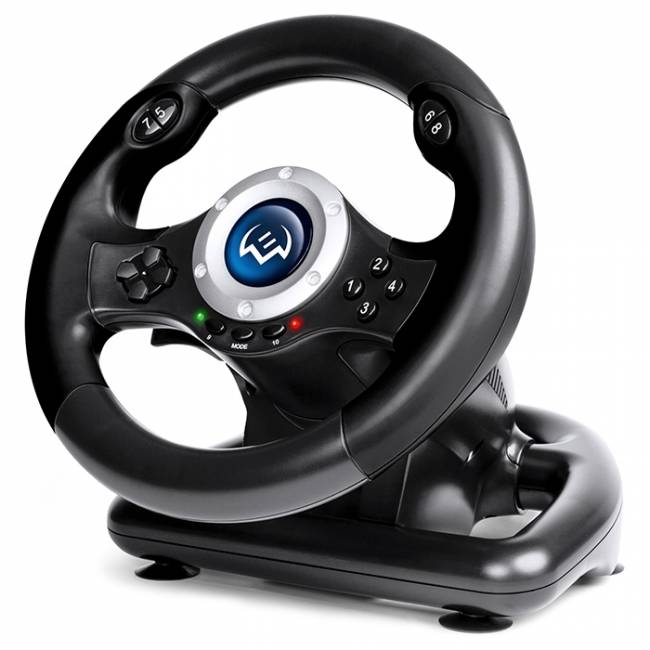 Руль SVEN GC-W500 (педали, вибро, скоба, лепестки, D-pad, 10 кл, резин. вставки, PC/Xinput) SVEN GC-W500 — для бизнеса и офиса Руль SVEN GC-W500 (педали, вибро, скоба, лепестки, D-pad, 10 кл, резин. вставки, PC/Xinput) SVEN GC-W500 — для бизнеса и офиса