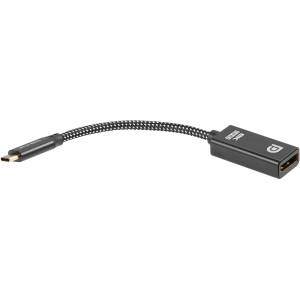 Адаптер USB Type-Cm---->DP(f) 1.4v, 4K@120HZ 8K@ 60Hz, Alum  Shell,Telecom 0.15м<TUC065> Адаптер-переходник Telecom USB 3.1 Type C M/DisplayPort F (TUC065)