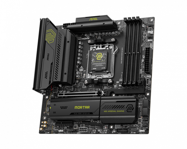 Материнская плата MSI MAG B850M MORTAR WIFI — для бизнеса и офиса Материнская плата MSI MAG B850M MORTAR WIFI — для бизнеса и офиса