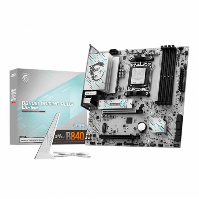 Материнская плата MSI B840M GAMING PLUS WIFI6E — для бизнеса и офиса Материнская плата MSI B840M GAMING PLUS WIFI6E — для бизнеса и офиса