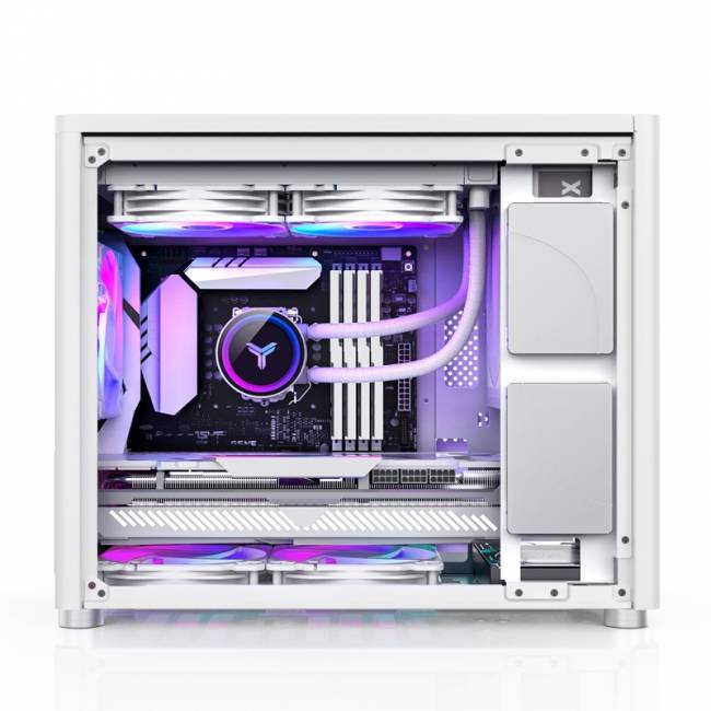 Корпус компьютерный mATX JONSBO D30 Silver TG — для бизнеса и офиса