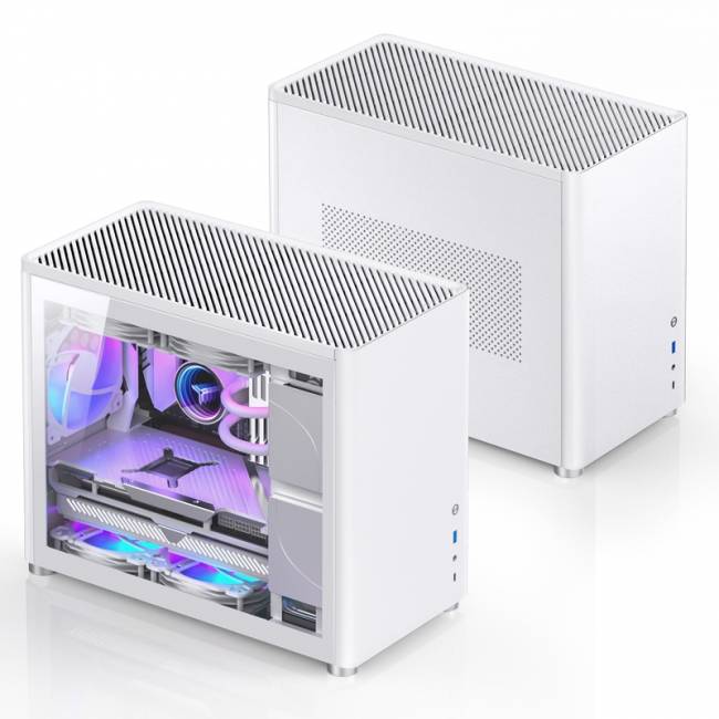 Корпус компьютерный mATX JONSBO D30 Silver TG — для бизнеса и офиса