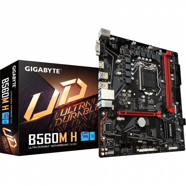 Материнская плата Gigabyte B560M H — для бизнеса и офиса Материнская плата Gigabyte B560M H — для бизнеса и офиса