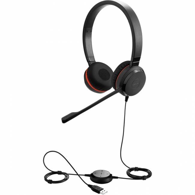 Гарнитура проводная Jabra EVOLVE 20 UC Stereo — для бизнеса и офиса Гарнитура проводная Jabra EVOLVE 20 UC Stereo — для бизнеса и офиса