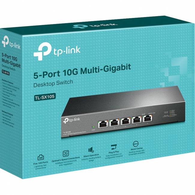 Коммутатор TP-Link TL-SX105 — для бизнеса и офиса Коммутатор TP-Link TL-SX105 — для бизнеса и офиса