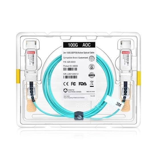 Активный оптический кабель Кабель FS for Mellanox MFA1A00-C015 (Q28-AO15) — для бизнеса и офиса Активный оптический кабель Кабель FS for Mellanox MFA1A00-C015 (Q28-AO15) — для бизнеса и офиса