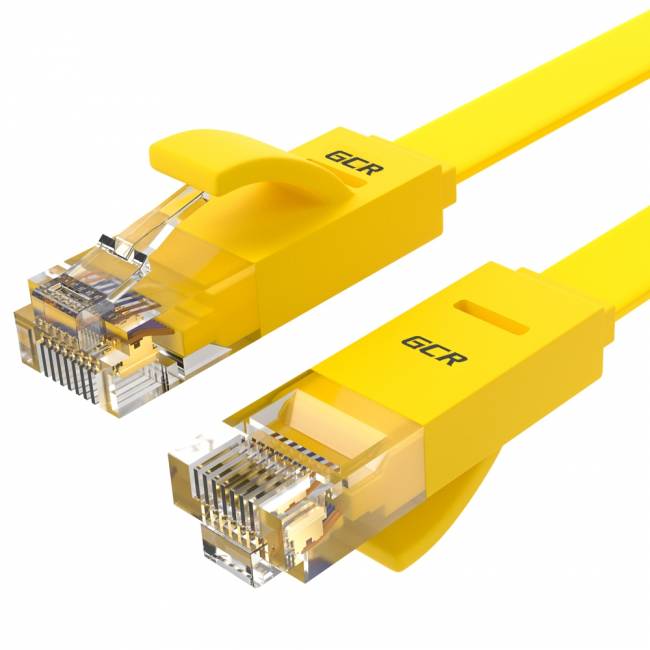 GCR Патч-корд PROF плоский прямой 10.0m, UTP медь кат.6, желтый, 30 AWG, GCR-LNC622-10.0m, ethernet high speed 10 Гбит/с, RJ45, T568B Greenconnect GCR-LNC622-10.0m — для бизнеса и офиса GCR Патч-корд PROF плоский прямой 10.0m, UTP медь кат.6, желтый, 30 AWG, GCR-LNC622-10.0m, ethernet high speed 10 Гбит/с, RJ45, T568B Greenconnect GCR-LNC622-10.0m — для бизнеса и офиса