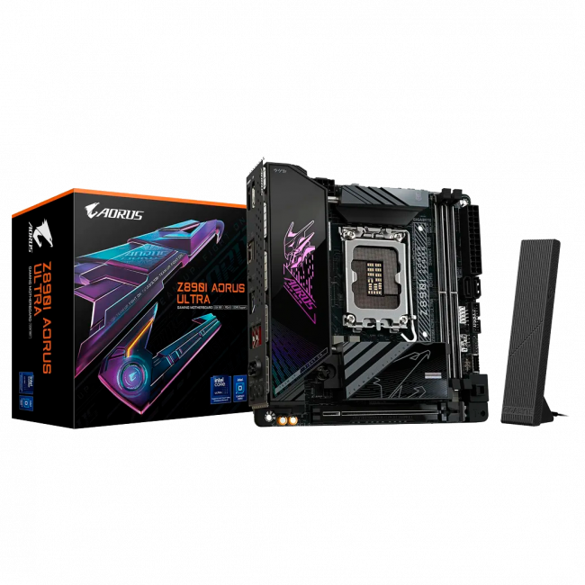 Материнская плата GIGABYTE Z890I AORUS ULTRA — для бизнеса и офиса Материнская плата GIGABYTE Z890I AORUS ULTRA — для бизнеса и офиса