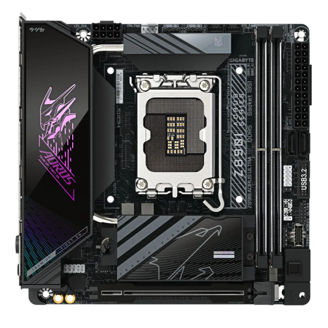 Материнская плата GIGABYTE Z890I AORUS ULTRA — для бизнеса и офиса Материнская плата GIGABYTE Z890I AORUS ULTRA — для бизнеса и офиса