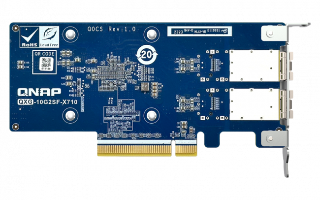 Сетевая карта QNAP QXG-10G2SF-X710 — для бизнеса и офиса Сетевая карта QNAP QXG-10G2SF-X710 — для бизнеса и офиса