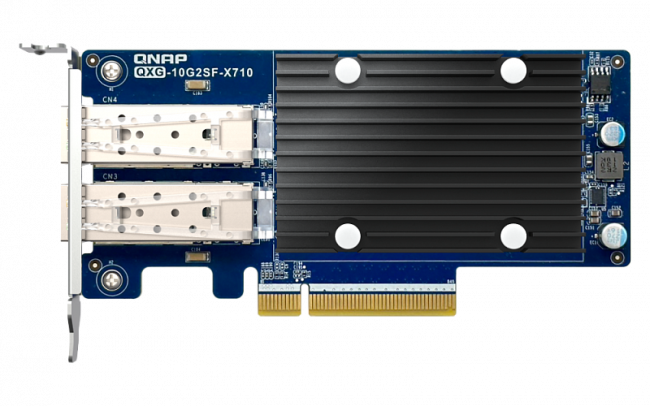 Сетевая карта QNAP QXG-10G2SF-X710 — для бизнеса и офиса Сетевая карта QNAP QXG-10G2SF-X710 — для бизнеса и офиса