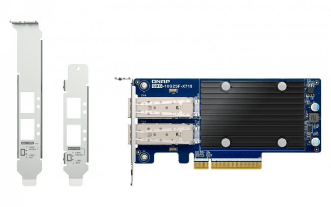 Сетевая карта QNAP QXG-10G2SF-X710 — для бизнеса и офиса Сетевая карта QNAP QXG-10G2SF-X710 — для бизнеса и офиса