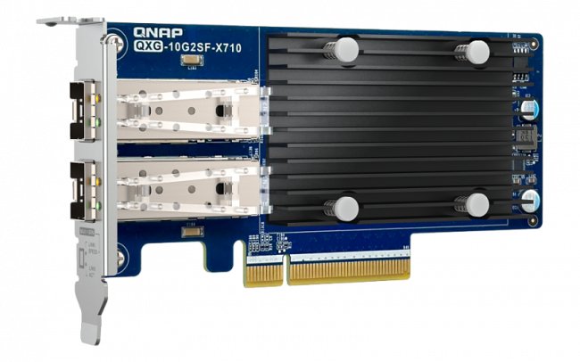 Сетевая карта QNAP QXG-10G2SF-X710 — для бизнеса и офиса Сетевая карта QNAP QXG-10G2SF-X710 — для бизнеса и офиса