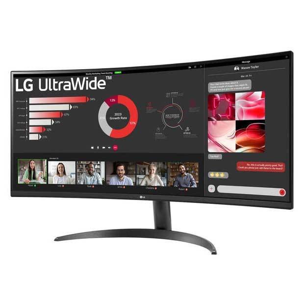 Монитор LG LCD 34WR50QC-B LG 34WR50QC-B — для бизнеса и офиса Монитор LG LCD 34WR50QC-B LG 34WR50QC-B — для бизнеса и офиса
