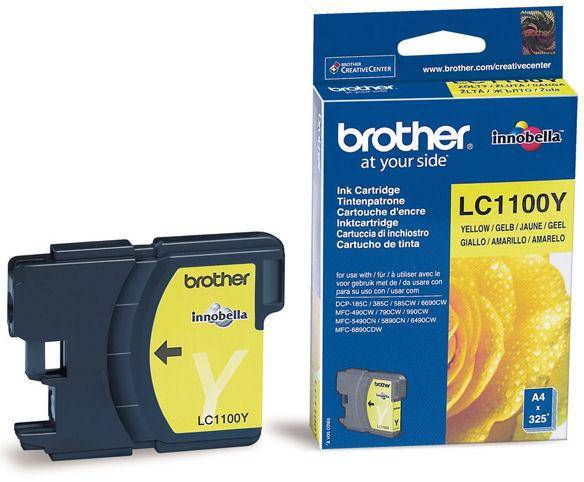 Картридж Brother DCP-385C/6690CW (O) LC-1100Y, Y — для бизнеса и офиса Картридж Brother DCP-385C/6690CW (O) LC-1100Y, Y — для бизнеса и офиса