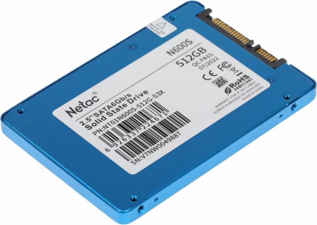 Накопитель SSD Netac NT01N600S-512G-S3X — для бизнеса и офиса Накопитель SSD Netac NT01N600S-512G-S3X — для бизнеса и офиса