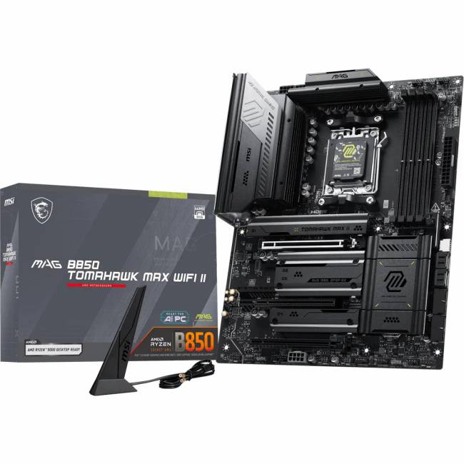 Материнская плата MSI MAG B850 TOMAHAWK MAX WIFI II — для бизнеса и офиса Материнская плата MSI MAG B850 TOMAHAWK MAX WIFI II — для бизнеса и офиса