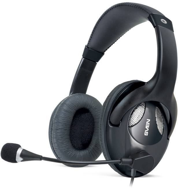Наушники с микрофоном SVEN AP-670MV, черный SVEN AP-670MV — для бизнеса и офиса