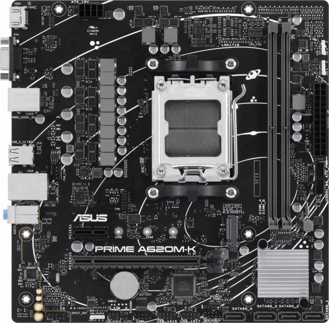 Материнская плата ASUS PRIME A620M-K — для бизнеса и офиса Материнская плата ASUS PRIME A620M-K — для бизнеса и офиса