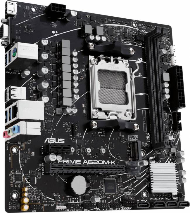 Материнская плата ASUS PRIME A620M-K — для бизнеса и офиса Материнская плата ASUS PRIME A620M-K — для бизнеса и офиса