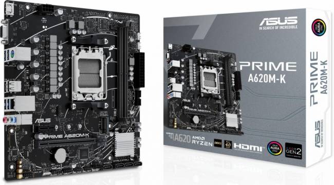 Материнская плата ASUS PRIME A620M-K — для бизнеса и офиса Материнская плата ASUS PRIME A620M-K — для бизнеса и офиса