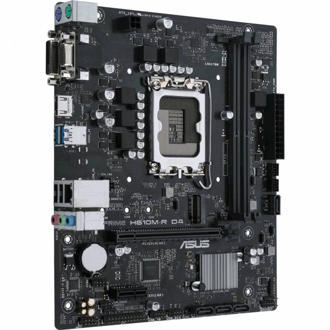 Материнская плата ASUS PRIME H610M-R D4-SI (90MB1B40-M0ECY0) — для бизнеса и офиса Материнская плата ASUS PRIME H610M-R D4-SI (90MB1B40-M0ECY0) — для бизнеса и офиса