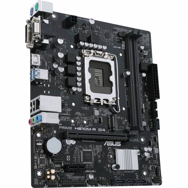 Материнская плата ASUS PRIME H610M-R D4-SI (90MB1B40-M0ECY0) — для бизнеса и офиса Материнская плата ASUS PRIME H610M-R D4-SI (90MB1B40-M0ECY0) — для бизнеса и офиса
