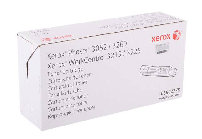 Тонер-картридж Phaser 3052/3260/WC3215/3225, 3К (O) 106R02778 — для бизнеса и офиса Тонер-картридж Phaser 3052/3260/WC3215/3225, 3К (O) 106R02778 — для бизнеса и офиса