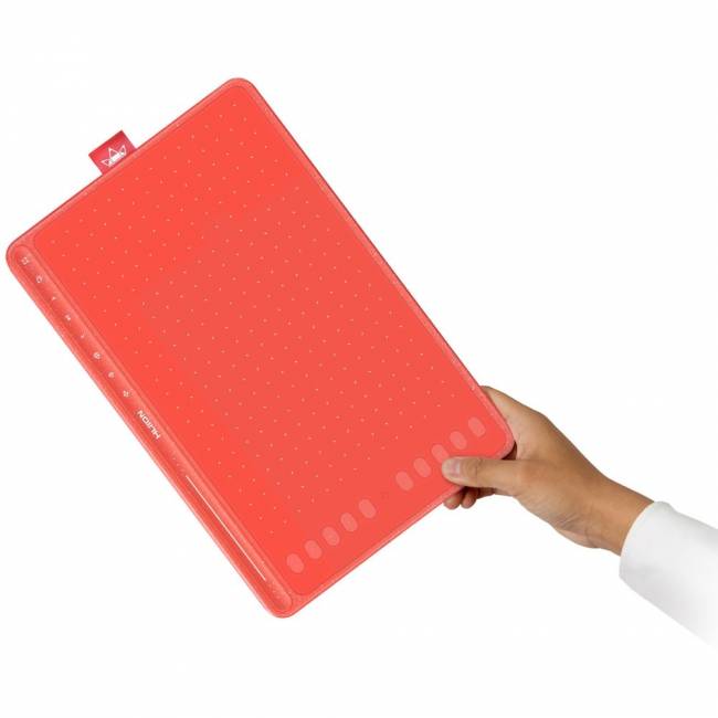 Графический планшет Huion HS611 Coral Red — для бизнеса и офиса Графический планшет Huion HS611 Coral Red — для бизнеса и офиса