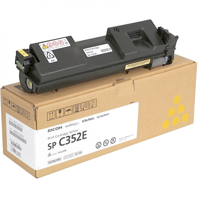 Принт-картридж желтый, SP C352E Ricoh SP C352E (408218) — для бизнеса и офиса