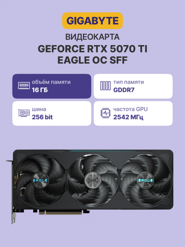 Видеокарта Видеокарта GIGABYTE GV-N507TEAGLE OC-16GD — для бизнеса и офиса