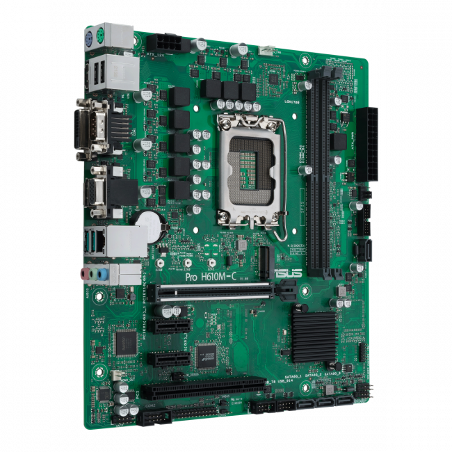 Материнская плата ASUS PRO H610M-C-CSM — для бизнеса и офиса