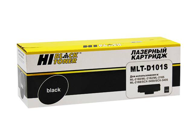 Картридж Hi-Black (HB-MLT-D101S) для Samsung ML-2160/2162/2165/2166W/SCX3400/3406W, 1,5K — для бизнеса и офиса Картридж Hi-Black (HB-MLT-D101S) для Samsung ML-2160/2162/2165/2166W/SCX3400/3406W, 1,5K — для бизнеса и офиса